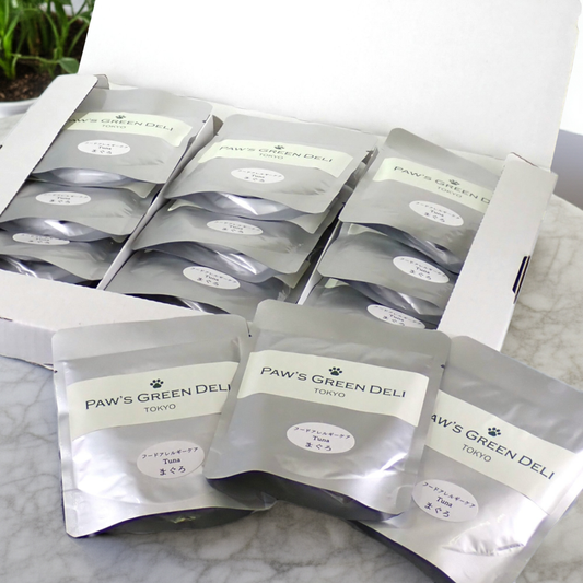 Paw’s Green Deli 国産・無添加で安心・安全 なアレルギー用療法食ウェットフード 獣医師監修 箱入りパッケージ(15袋入り通常セット)、キャットフード、ドッグフード