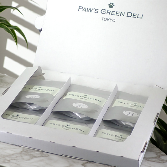 Paw’s Green Deli 国産・無添加で安心・安全 なアレルギー用療法食ウェットフード 獣医師監修 箱入りパッケージ（6袋入り通常セット）