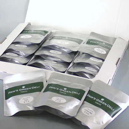 Paw’s Green Deli 国産・無添加で安心・安全 なウェットフード 箱入りパッケージ（15袋入り通常セット、グルメデリ）